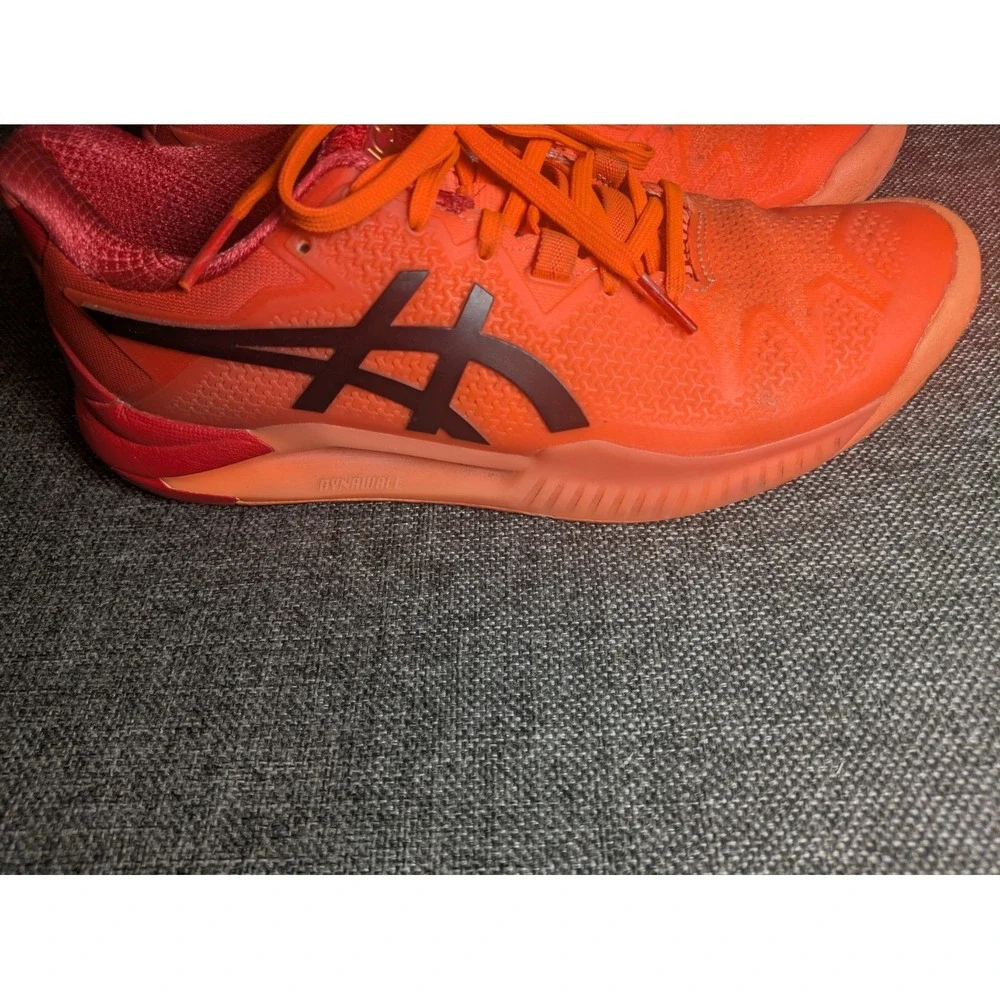 Asics Gel-Resolution 8 Tokyo‎ Sunrise Red Eclipse Black Men's Shoes Size 8